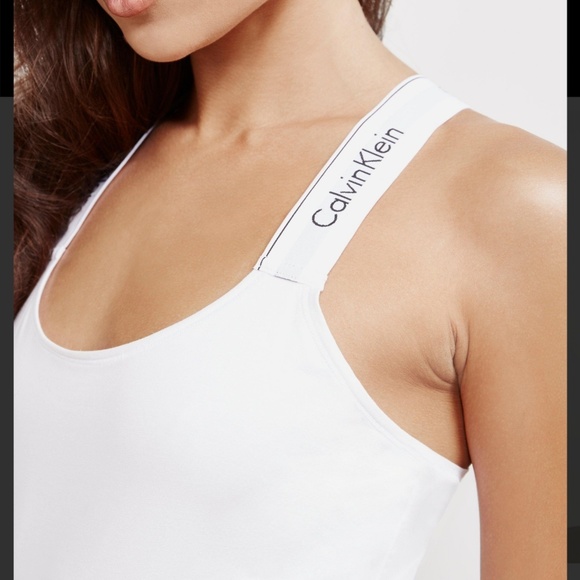 Calvin Klein Tops - NWT-Calvin Klein White Bodysuit